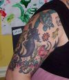 mermaid arm tattoo 